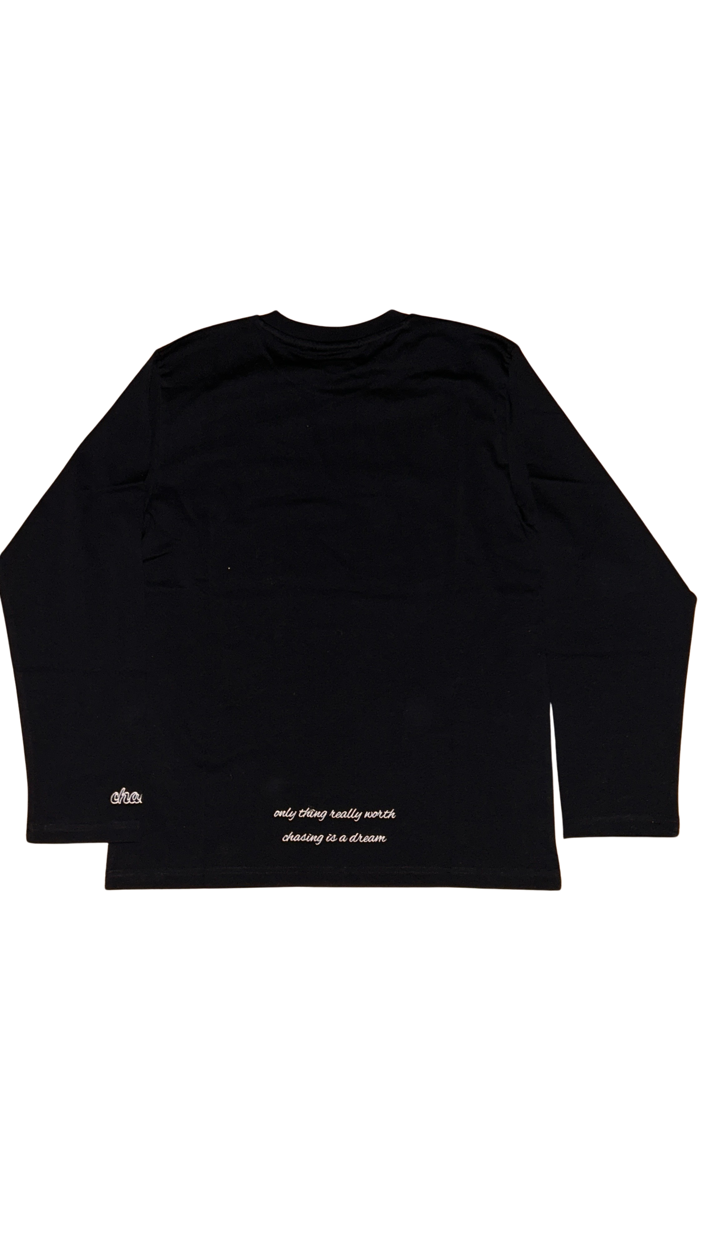 black chaise longsleeve