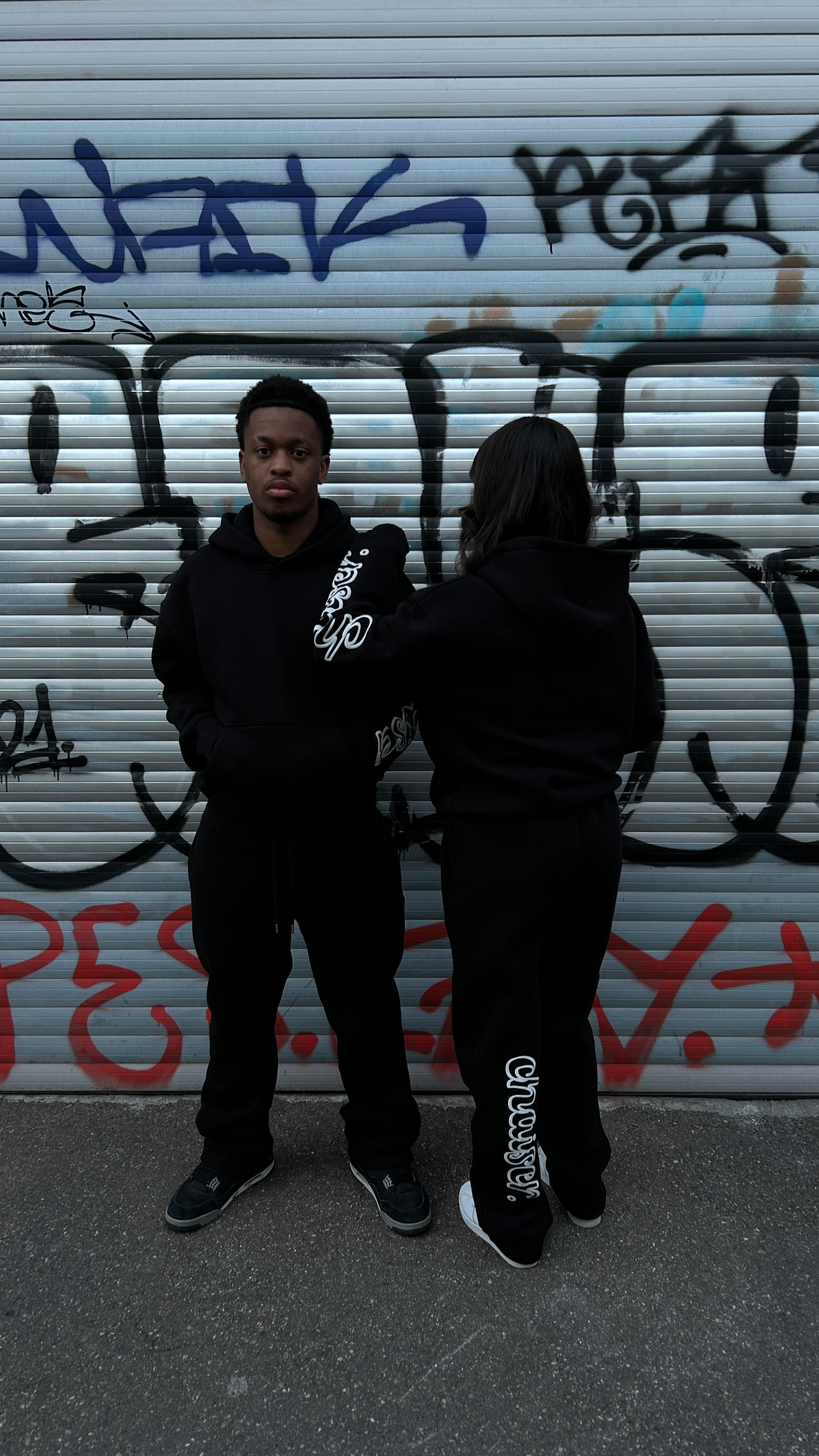CHAISER. BLACK HOODIE